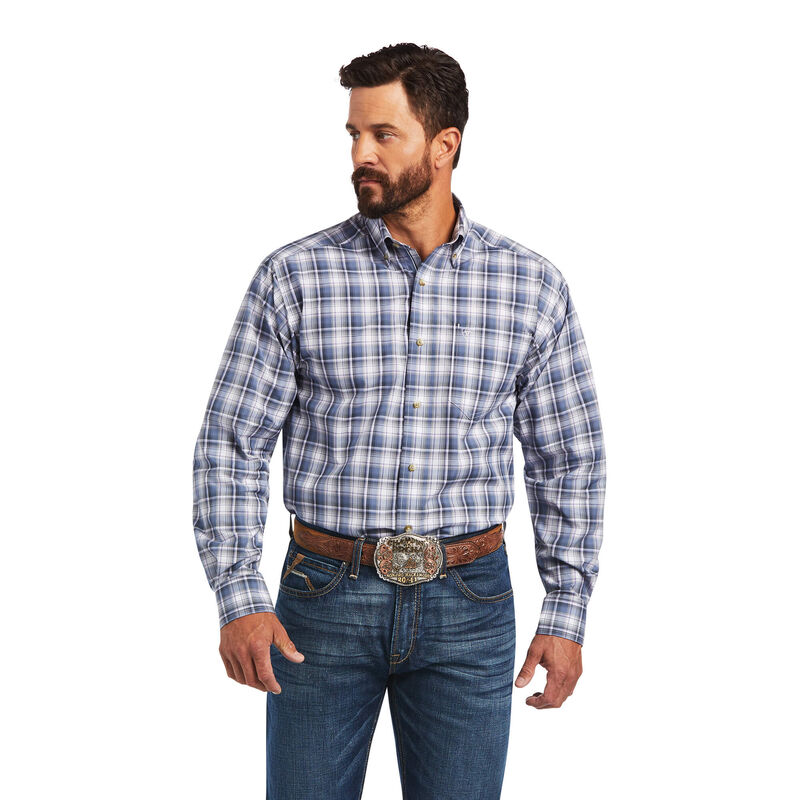 Ariat Hemden Herren - Pro Series Bennett Classic Fit Blau/Weiß ( KDJIN-2031 )